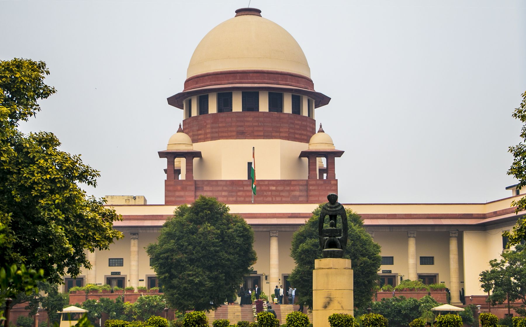 The Supreme Court of India building in New Delhi, with its central dome